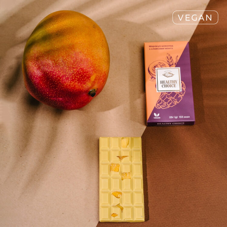 Шоколад с маракуйей и кусочками манго - 3