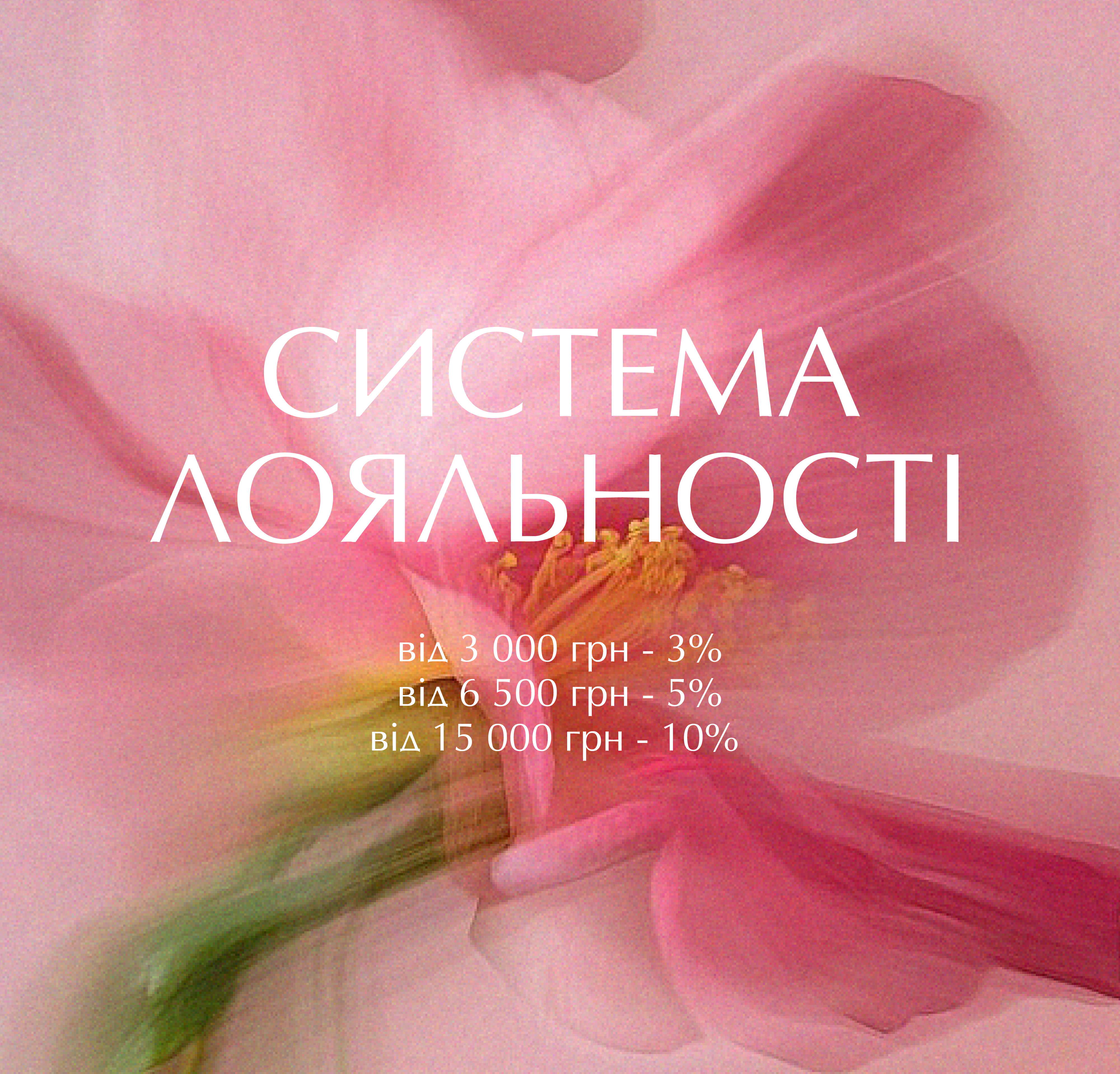Преимущество программы лояльности Bloomstore