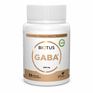 Biotus GABA 500 mg ГАМК (гамма-аміномасляна кислота) 500 мг 60 капсул