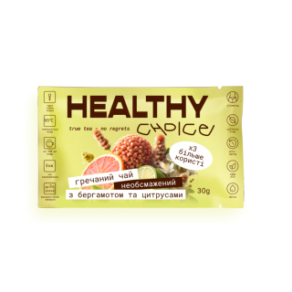 Healthy Choice Необжаренный гречишный чай с бергамотом и цитрусом 30 г