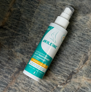 Akileine Anti-Transpirant Антиперспирант Дезодорируемый спрей, интенсивное потовыделение ног 100 мл