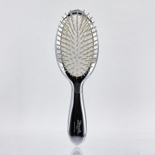 Janeke Superbrush Щетка серебряная с белым L