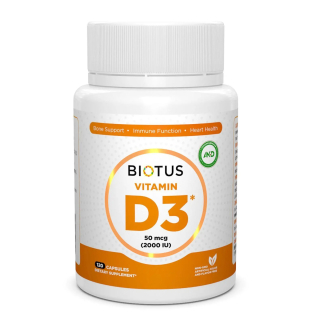 Biotus Vitamin D3 2000 IU Вітамін Д3 2000 МЕ 120 капсул