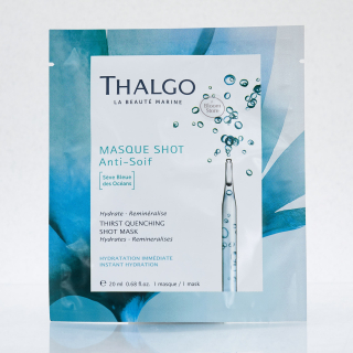 Thalgo Thirst Quenching Shot Mask Интенсивно увлажняющая тканевая экспресс-маска для лица "Морская инъекция"
