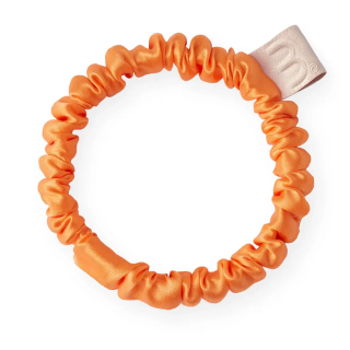 Mon Mou Silk Slim Scrunchie Orange Тонкая шелковая резинка