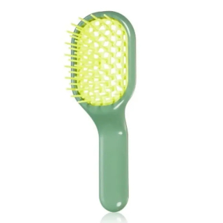 Janeke Curvy Vented Hairbrush Mini Щітка для волосся міні зелена