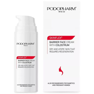 Podopharm Skinflex Barrier Face Cream With Colostrum Барьерный крем для лица с молозивом 50 мл.