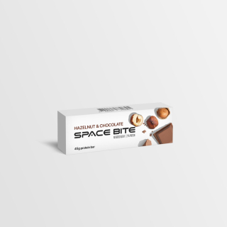 SpaceFood Space Bite Протеїнові батончики Шоколад-фундук 10 шт х 45 г