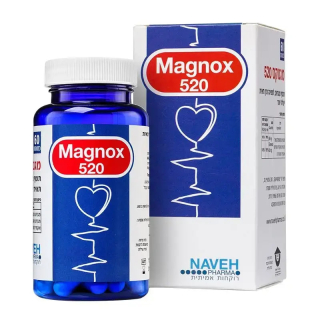 NAVEH PHARMA Magnox 520 Бад біологічно активна добавка з магнієм, 60 капсул