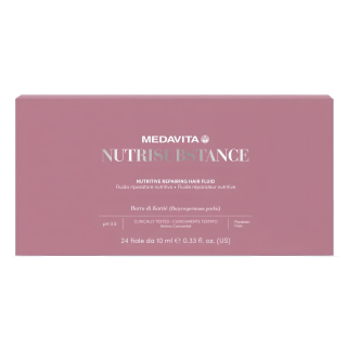 Medavita Nutrisubstance Nutritive Repairing Hair Fluid Ультраживильний та відновлювальний флюїд для сухого волосся для професійного використання 24 x 10 мл