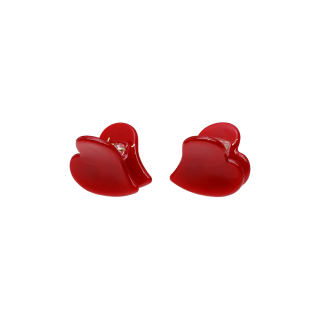 EMI JAY BABY HEART CLIP SET IN CHERRY KISS Мини крабики для волос "Cherry Kiss"
