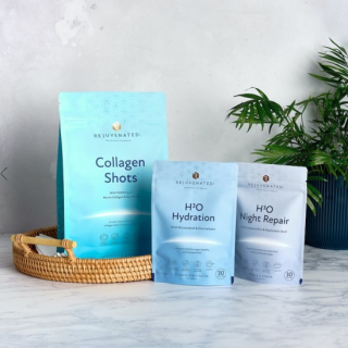 Rejuvenated RADIANT SKIN COLLECTION Увлажняющий Набор из 3 продуктов коллагена для Сияния Кожи