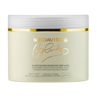 Medavita Blondie Sunset Blonde Enhancing Deep Mask Живильна маска для захисту та підсилення теплих відтінків блонду 500 мл