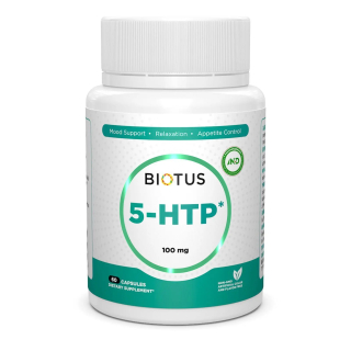 Biotus 5-HTP 100 mg 5-HTP (5-гидрокситриптофан) 60 капсул