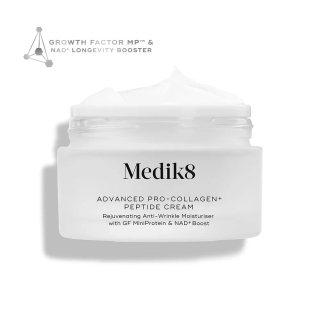 Medik8 Advanced Pro-Collagen Peptide Cream Увлажняющий крем омолаживающий от морщин с фактором роста MiniProtein™ и бустером долголетия NAD+ 50 мл