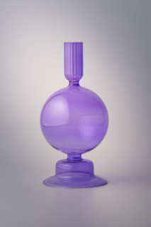 FIRE RABBIT Art Deco Chic Candle Holderr Подсвечник Фиолетовый