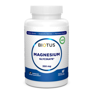 Biotus Magnesium Glycinate 350 mg Магний глицинат 350 мг 120 капсул