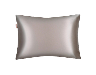 Mon Mou Soft Silk Pillowcase TAUPE Шелковая наволочка с сатином