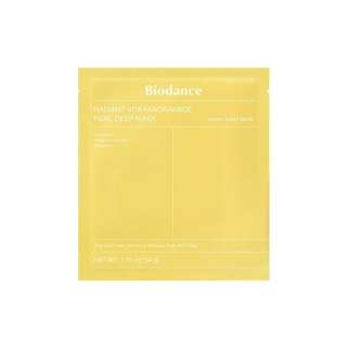 Biodance  Radiant Vita Niacinamide Real Deep Mask Маска для сияния с ниацинамидом