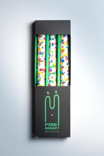 FIRE RABBIT Dotted Pride Candle, 1 Candle Свеча сет 3