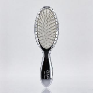 Janeke Superbrush Щетка серебряная с белым М