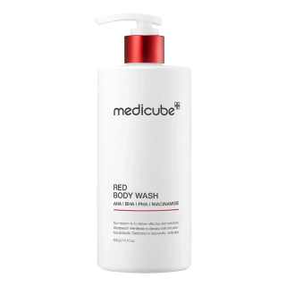 Medicube Red Acne Body Wash Противовоспалительный гель для душа с кислотами, 400 г