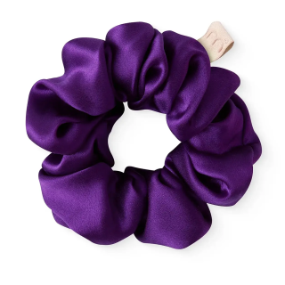 Mon Mou Silk Large Scrunchie Purple Об'ємна шовкова резинка