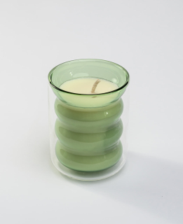 FIRE RABBIT Glass Jar Candle Підсвічник Зелений