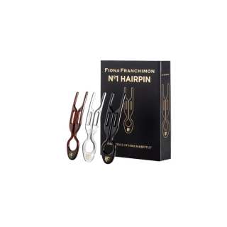 Fiona Franchimon № 1 Hairpin (Сombi box NY) - (Коричневый, прозрачный, черный) 3 шт
