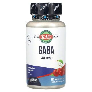 KAL GABA 25 mg ГАМК (гамма-аминомасляная кислота) со вкусом вишни 25 мг 120 таблеток