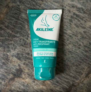 Akileine Anti-Perspirant Creme Крем-антиперспирант, Хроническая потливость ног 75 мл
