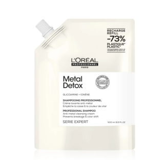 L'Oreal Professionnel Serie Expert Metal Detox Anti-metal Cleansing Cream Shampoo Refill Шампунь для предотвращения металлических накоплений в волосах после окрашивания и осветления Refill 500 мл