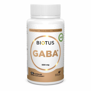 Biotus GABA 500 mg ГАМК (гамма-аминомасляная кислота) 500 мг 100 капсул