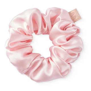 Mon Mou Silk Large Scrunchie Pink Об'ємна шовкова резинка