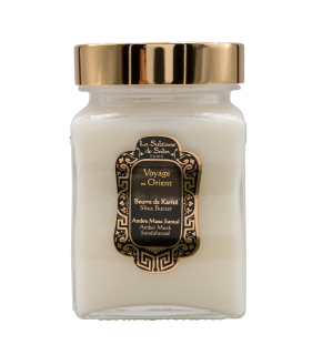 La Sultane De Saba Shea Butter Ambre Musk Santal Масло карите с ароматом амбры, мускуса и сандала