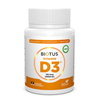 Biotus Vitamin D3 5000 IU Вітамін Д3 5000 МЕ 60 капсул