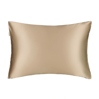 Mon Mou Soft Silk Pillowcase Beige Шовкова наволочка з сатином