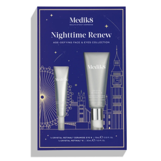 Medik8 Nighttime Renew Age-Defying Face & Eyes Collection Коллекция для антивозрастного ухода за лицом и зоной вокруг глаз Crystal Retinal