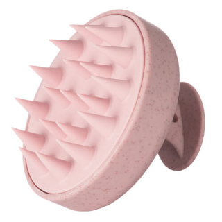 Medavita Кругла силіконова щітка-масажер для шкіри голови Рожева