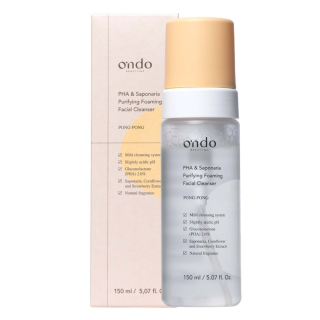 Ondo Beauty 36.5 PHA & Saponaria Purifying Foaming Facial Cleanser Мягкая пенка для умывания с глюконолактоновой кислотой и сапонарией 150 мл