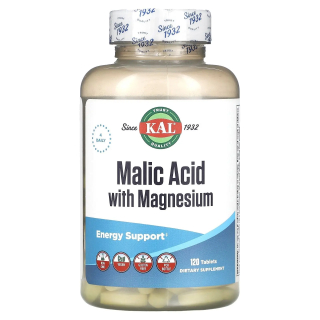 KAL Malic Acid with Magnesium Яблочная кислота с магнием 120 таблеток