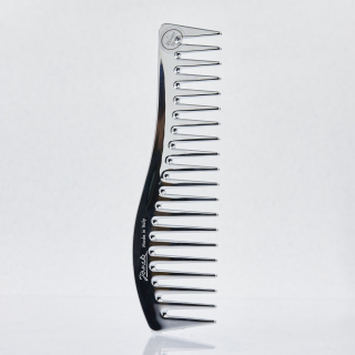 Janeke Gold Wavy Comb Гребень волна для волос серебро
