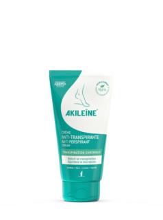 Akileine Anti-Perspirant Creme Крем-антиперспирант, Хроническая потливость ног 75 мл