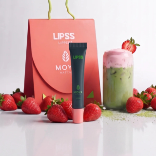 Lipss × Moya Matcha Matcha Strawberry Lipper Бальзам для губ Матча-Клубника 10 мл