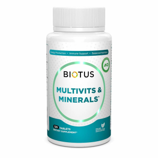 Biotus Multivits & Minerals Мультивітаміни та мінерали 120 таблеток