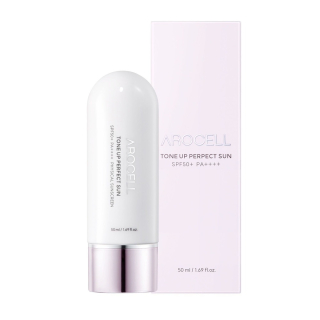 Arocell Tone Up Perfect Sun Солнцезащитный крем с эффектом осветления тона и защитой от инфракрасных лучей SPF 50+ PA++++, 50 г
