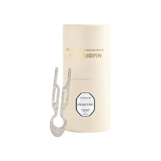 Fiona Franchimon Steel with Swarovski Crystals White Gold Finish Шпилька для волосся з кристалами Swarovski у покритті білого золота