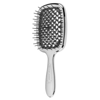 Janeke Superbrush Small Щётка серебряно-черная мини