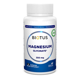 Biotus Magnesium Glycinate 350 mg Магній гліцинат 350 мг 60 капсул