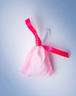 FIRE RABBIT White and pink sachet Бело-розовое саше